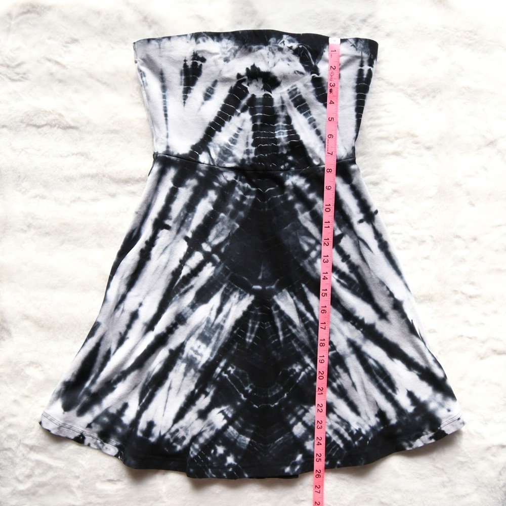 Express Strapless Tie Dye Dress